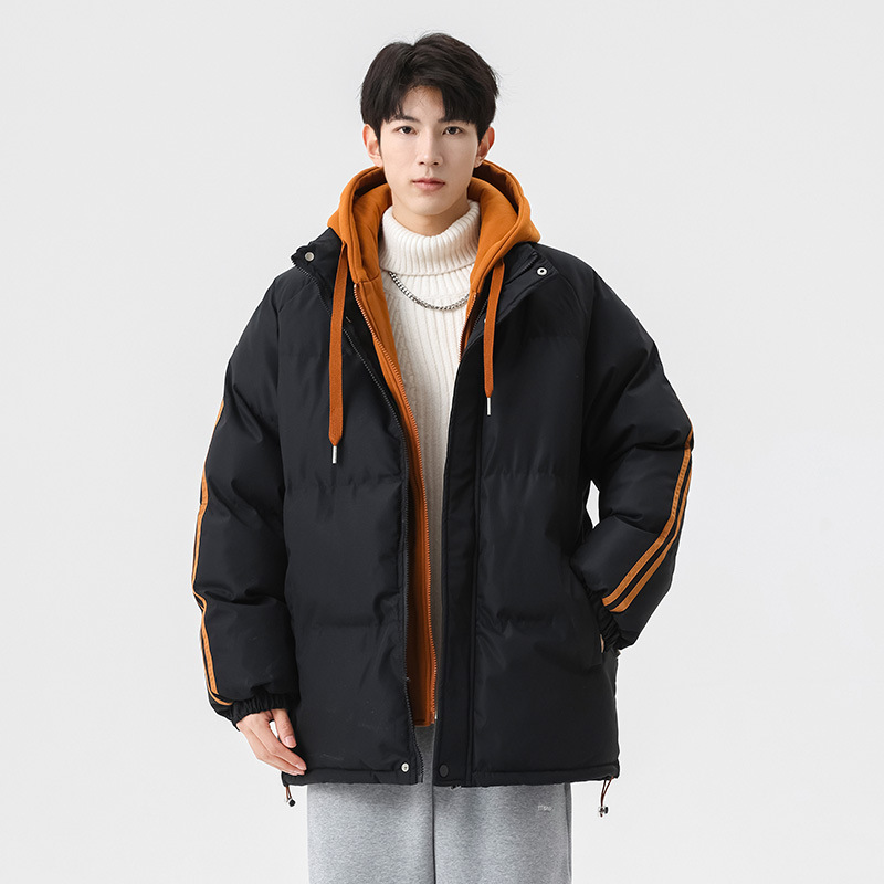 Men's jacket, autumn winter vacation, two trendy brand plush and thick insulation jackets, down cotton_voghion.com