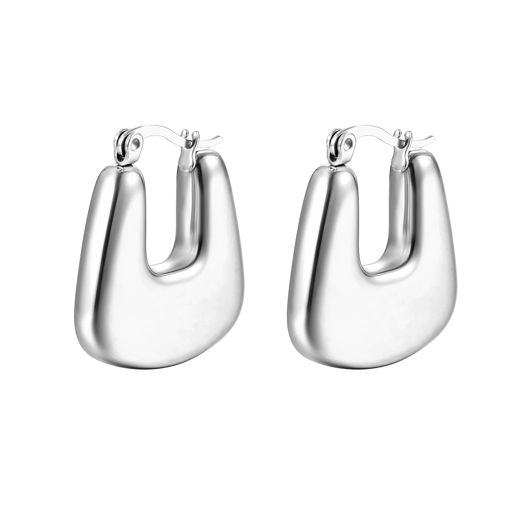 Серьги из нержавеющей стали, европейский стиль, 18 К, оптовая продажа