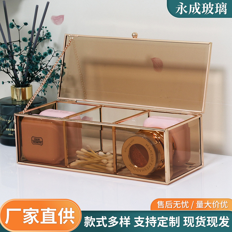 Batch Year-End Clearance Spot Glass Cosmetics Perfume Bottle Storage Box Storage Cabinet