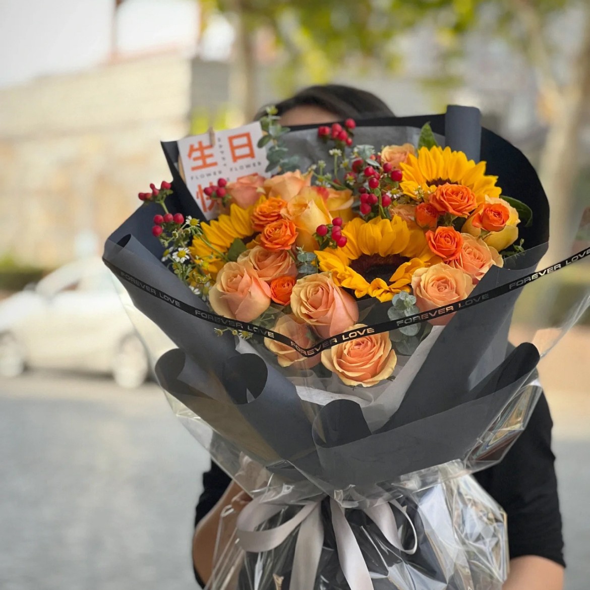 Lizgiran impermeable transparente celofán regalo ramo de papel flores simple línea viento papel de embalaje en stock al por mayor