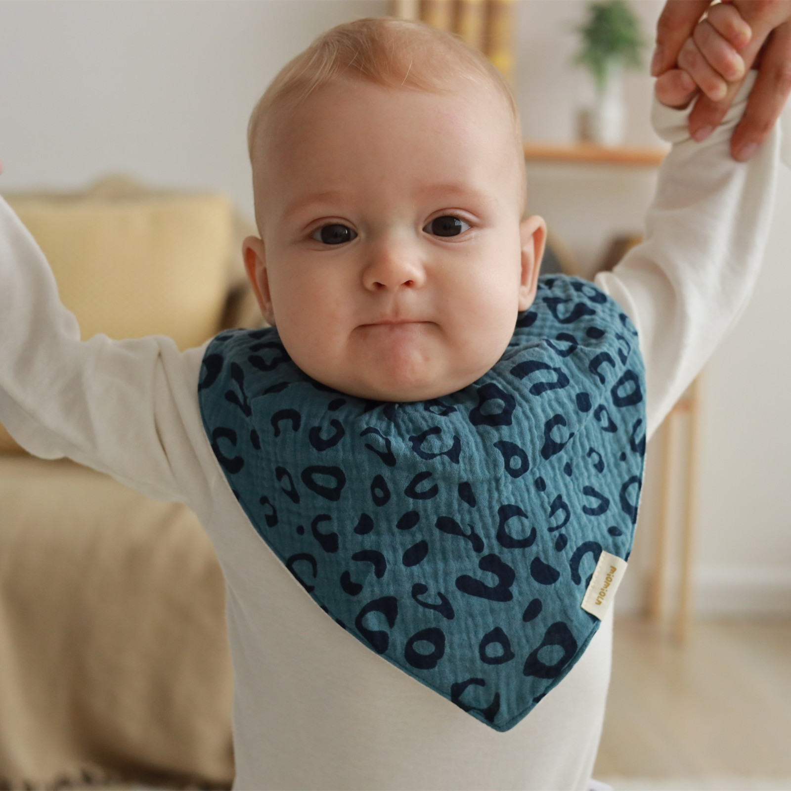 Amazon baby bib cotton waterproof bib baby saliva towel organic cotton triangle baby burp cloth