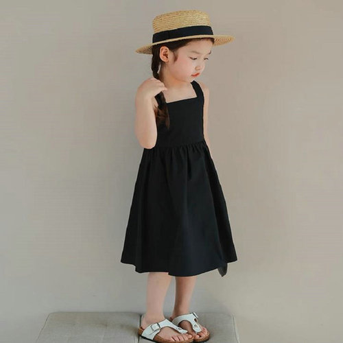 Girls skirt backless cross sweet dress princess skirt 24 summer clothes new foreign trade children's clothing drop shipping 3-8 years old