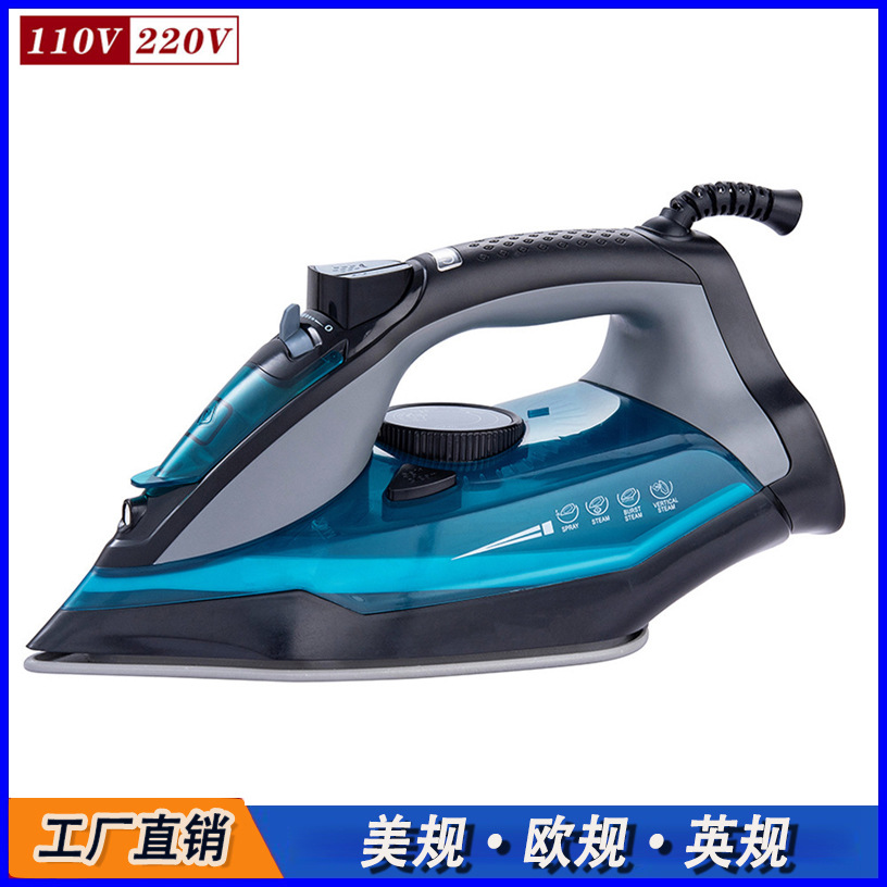 Plancha eléctrica estándar estadounidense 110V europea, máquina de planchar colgante portátil de mano, máquina de planchar portátil para el hogar, plancha de vapor pequeña