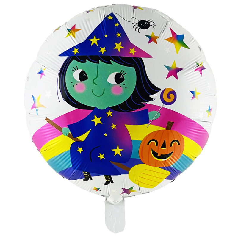 Comercio exterior 18 pulgadas Halloween película de aluminio globo festival fantasma calabaza calavera fantasma tema fiesta arreglo globo al por mayor