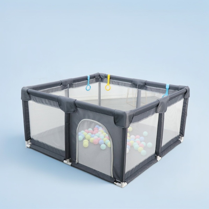 Baby Playpen Indoor Home Baby Crawling Mat Guardrail Toddler Safety Guardrail Bed and Ground Dual Use