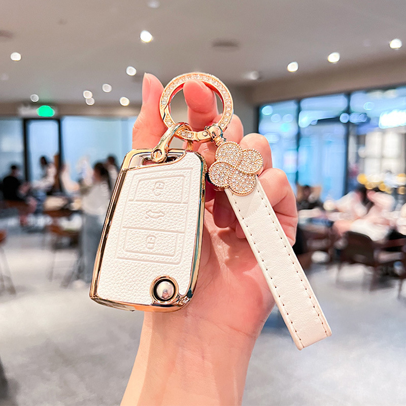 접이식 B형 [아이보리 화이트] 싱글백 + 다이아몬드 네잎 클로버 버클