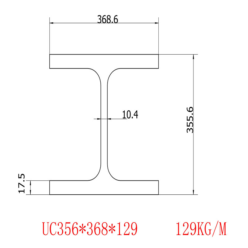 英标H型钢UC356x368x129马钢生产批发价格英标无缝管