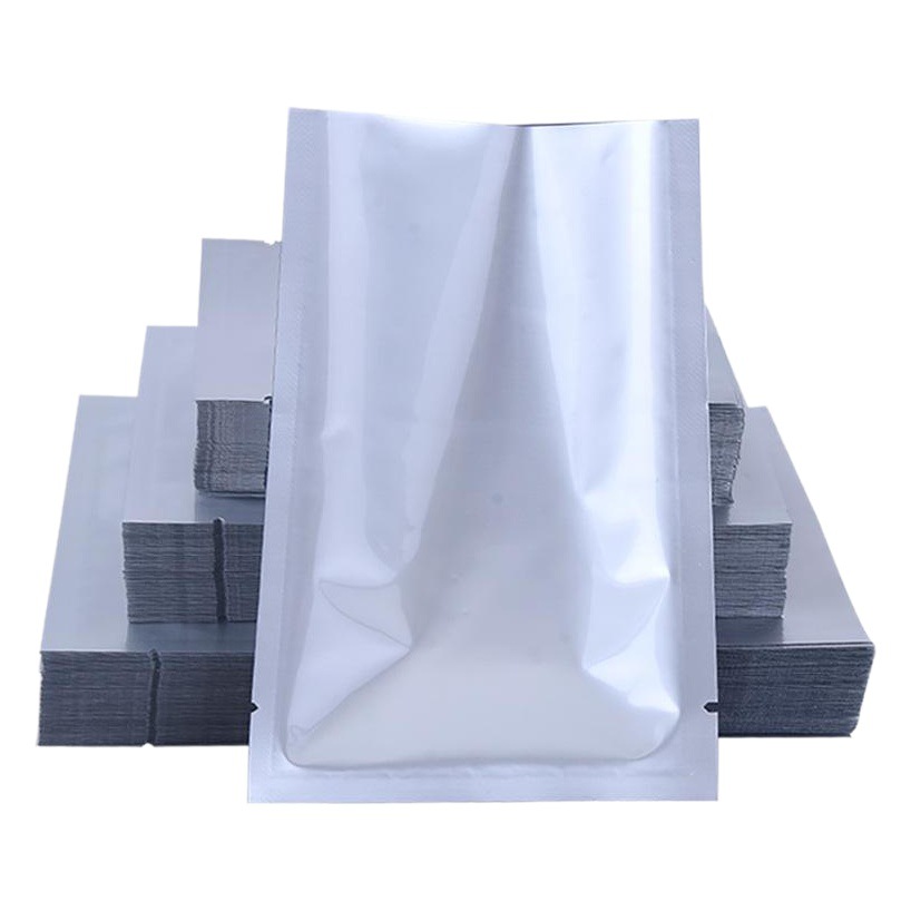 Bolsillo plano de papel de aluminio puro Bolsa de embalaje de bocadillos de alimentos pequeños Bolsa de vacío de alimentos a la luz Precio al por mayor de fábrica