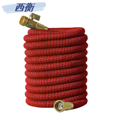 Garden Cleaning Garden Watering Magic Telescopic Garden Water Pipe Car Wash Car Multifunctional Red More Black Less (High pressure car wash water gun) - 17ft-original-length-17m-after-connecting-to-water-5m-more-red-less-black-american-standard
