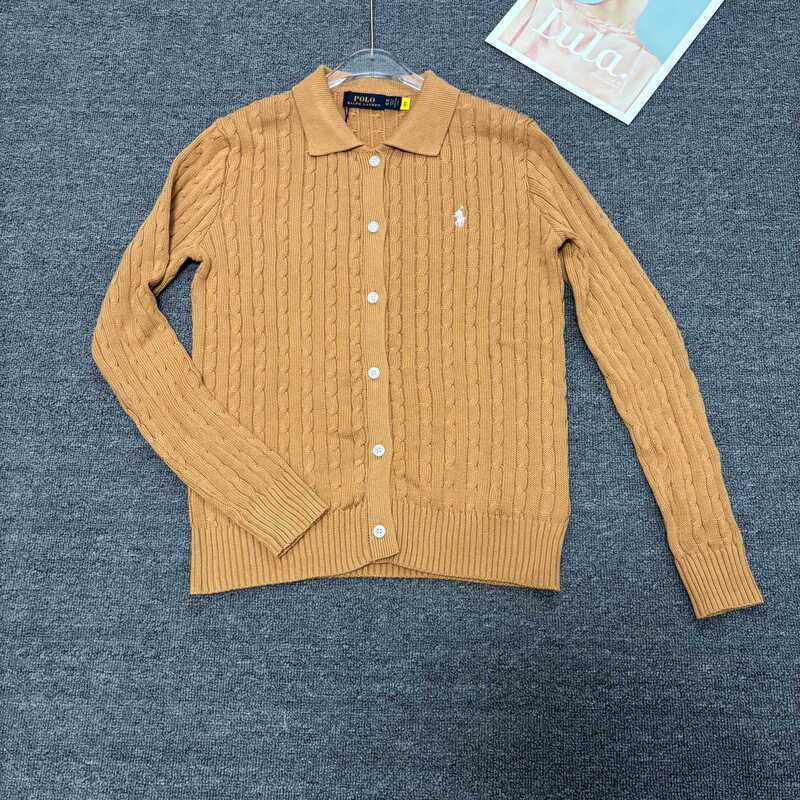 Ralph Lauren 经典基础百搭款翻领开衫纯色小马刺绣logo 针织长袖|undefined