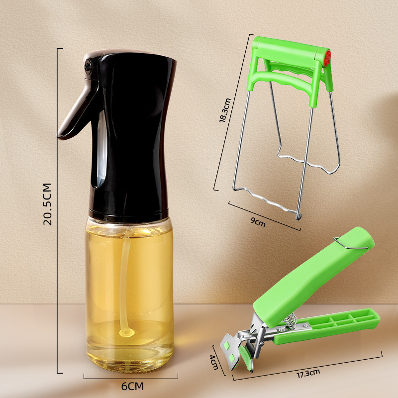 Botella de pulverización de aceite para freidora de aire, botella de pulverización de aceite para cocina, botella de pulverización de niebla de control de aceite, botella de condimento de alta presión, lata