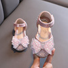 2024 spring and summer new Korean version of girls, small middle school princess leisure single shoes performance shoes, little girl children's leather shoes