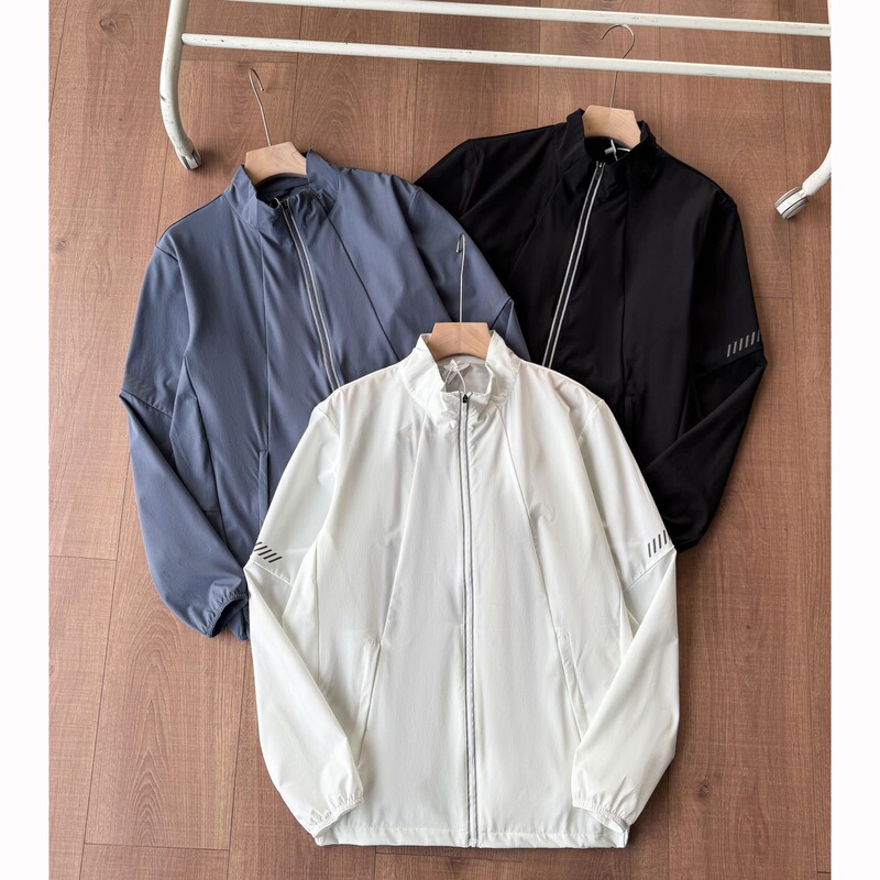 Hot Item ! Dipingti! Outdoor Lightweight 3m Reflective Strip Couple's Style Sports Casual Running Skin Jacket for Summer Hot Item ! Dipingti! Outdoor Lightweight 3m Reflective Strip Couple's Style Sports Casual Running Skin Jacket for Summer