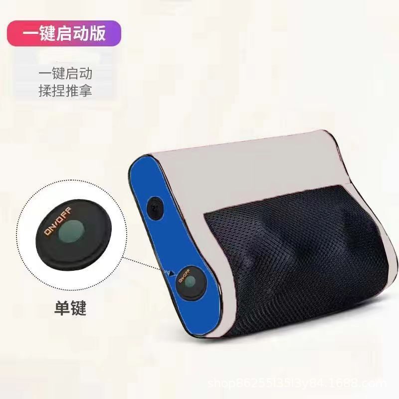 シミュレーション人知能マッサージ枕首肩マッサージ器多機能熱敷頚椎腰背中マッサージ器マッサージ神器|undefined