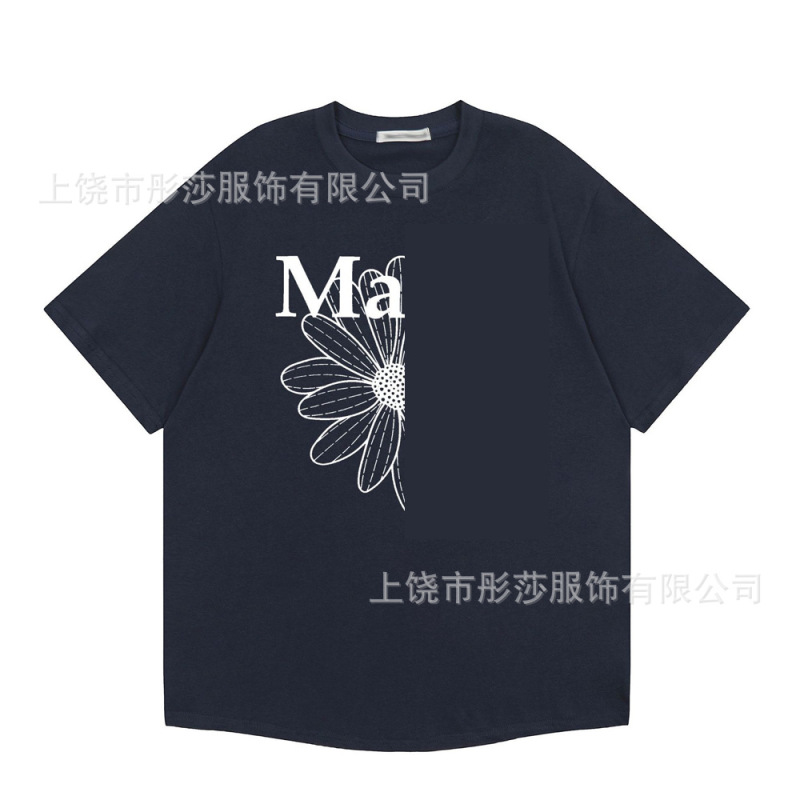 2025 新ゴールドハイシルバー同スタイルマルディ半袖デイジー Tシャツダックスフントカップル多用途トップ女性ルーズ|undefined