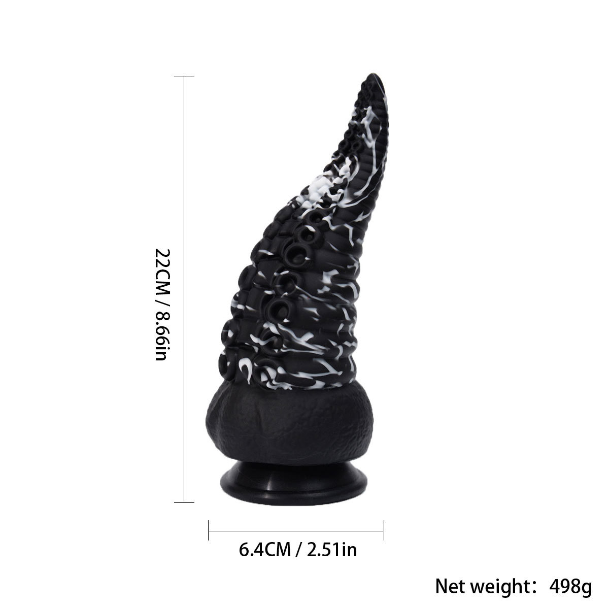 Silikoninis analinis kamštis čiuptuvo formos žaislas vyrams moterims_voghion.com