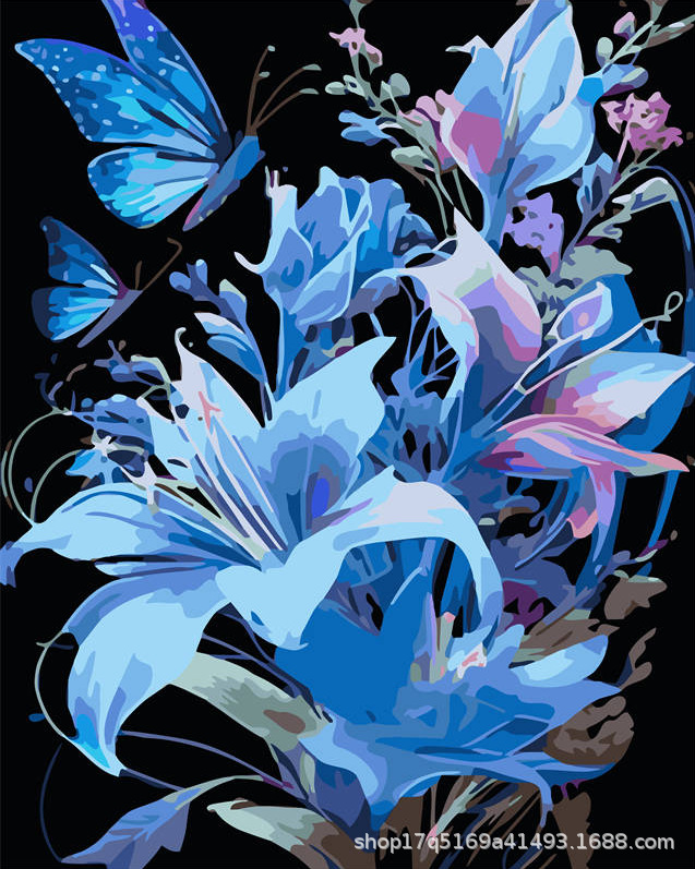 Pintura al óleo digital DIY pintura al óleo hecha a mano para colorear lona núcleo de pintura acrílica serie de estilo explosivo al por mayor y al por menor