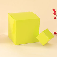 Color box white cardboard box DIY street stall lucky draw gift empty box square color box small batch print logo