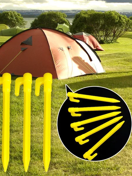 Outdoor Camping Tent Stakes, Beach Windproof Plastic Stakes, Lazy Inflatable Sofa Stakes, Fishing Bottle Stakes