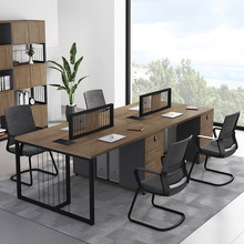 职员办公桌简约2/4/6人位办公桌屏风工位办公室电脑办公桌椅组合