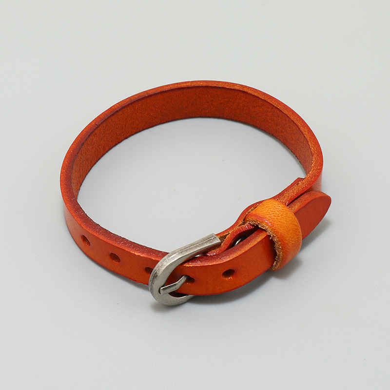 Simple Style Geometric Pu Leather Iron Unisex Bracelets 1 Piece