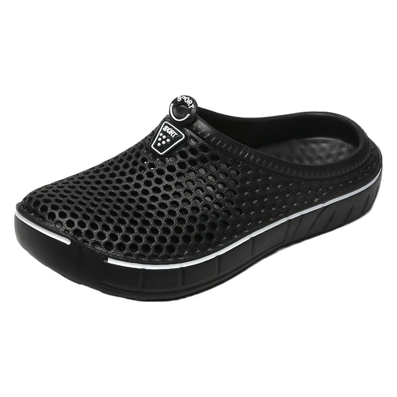 Cross-border Women's Cave Shoes Slippers Garden Shoes Solid Color Item No. 607 Comfortable All-match Casual All-match Breathable
