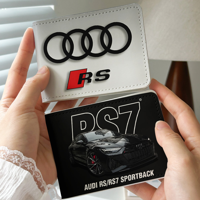 Audi rs7 Creative Peripheral Driver's License Protective Cover Leather Cover Motor Vehicle Driving License Driving License Two-in-One