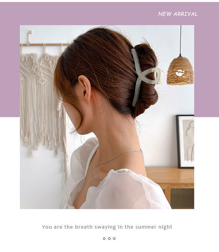Corea del Sud Ins Estate High-end Sense Forcina per capelli Disco Capelli Grab Quantità Multi-size Clip di squalo Fermaglio per capelli da donna Accessori per capelli_voghion.com
