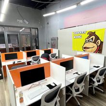 簡約辦公室桌椅組合職員辦公桌電銷卡位銷售工位員工屏風小卡座