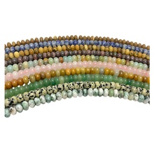 天然石5*8算盘珠 寿山石DIY饰品配件散珠项链隔珠定位珠串珠批发