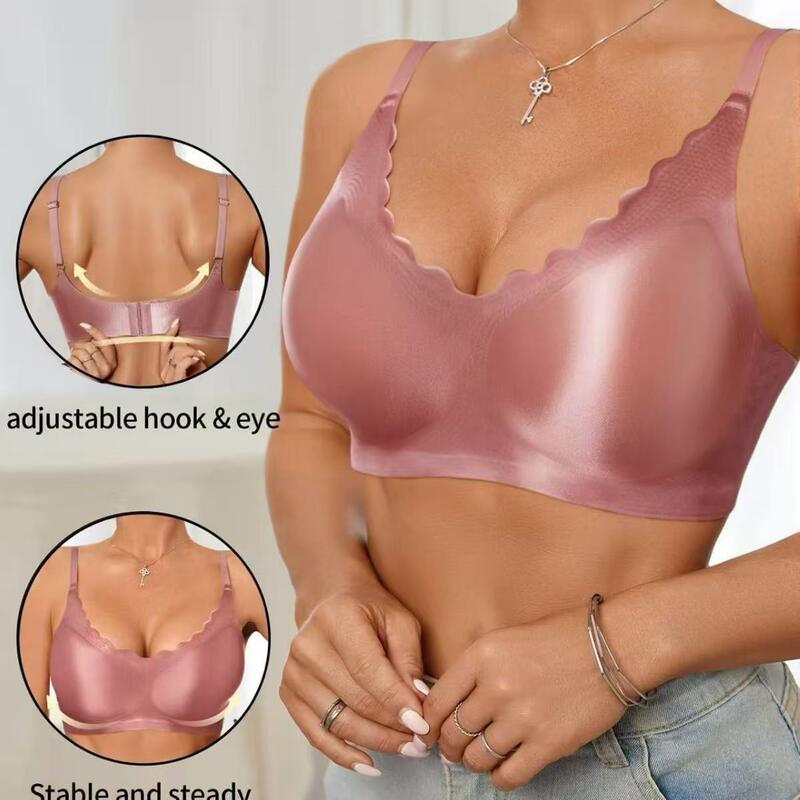 Factory Direct Sales Cross-Border Popular Elastic Bra Lingerie, Push-Up Plus-Size Lingerie for Women, Summer Thin Style, Makes Large Busts Appear Smaller