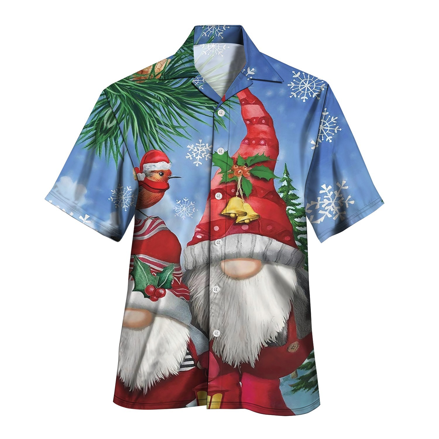 Comercio exterior transfronterizo AliExpress verano nuevo estilo azul vitalidad juvenil estilo universitario camisa de cuello cubano de manga corta MB33