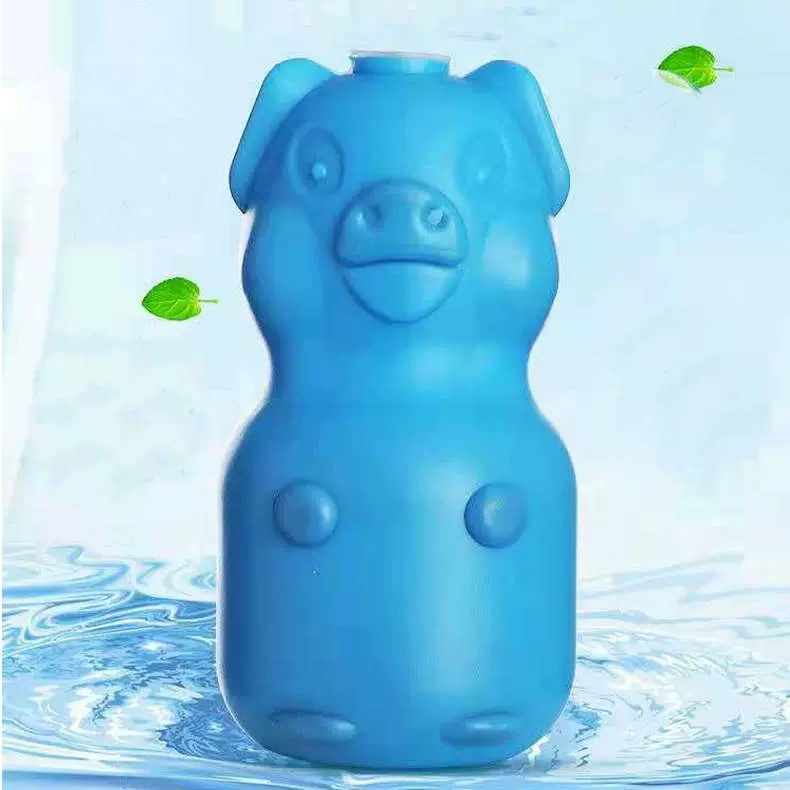 批发蓝泡泡小猪马桶洁厕灵卫生间清洁剂除尿垢马桶祛味洁厕宝宝