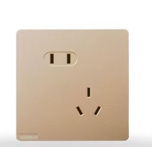 西门子开关插座面板皓彩金色一开双控二三插五孔插座USB墙壁插座