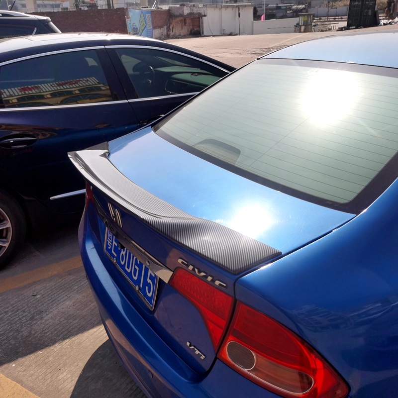 Suitable for 2006-2011 Civic Rear Wing Eighth Generation Civic Si Ming Modified R Model Special Punch-Free Fixed Wing