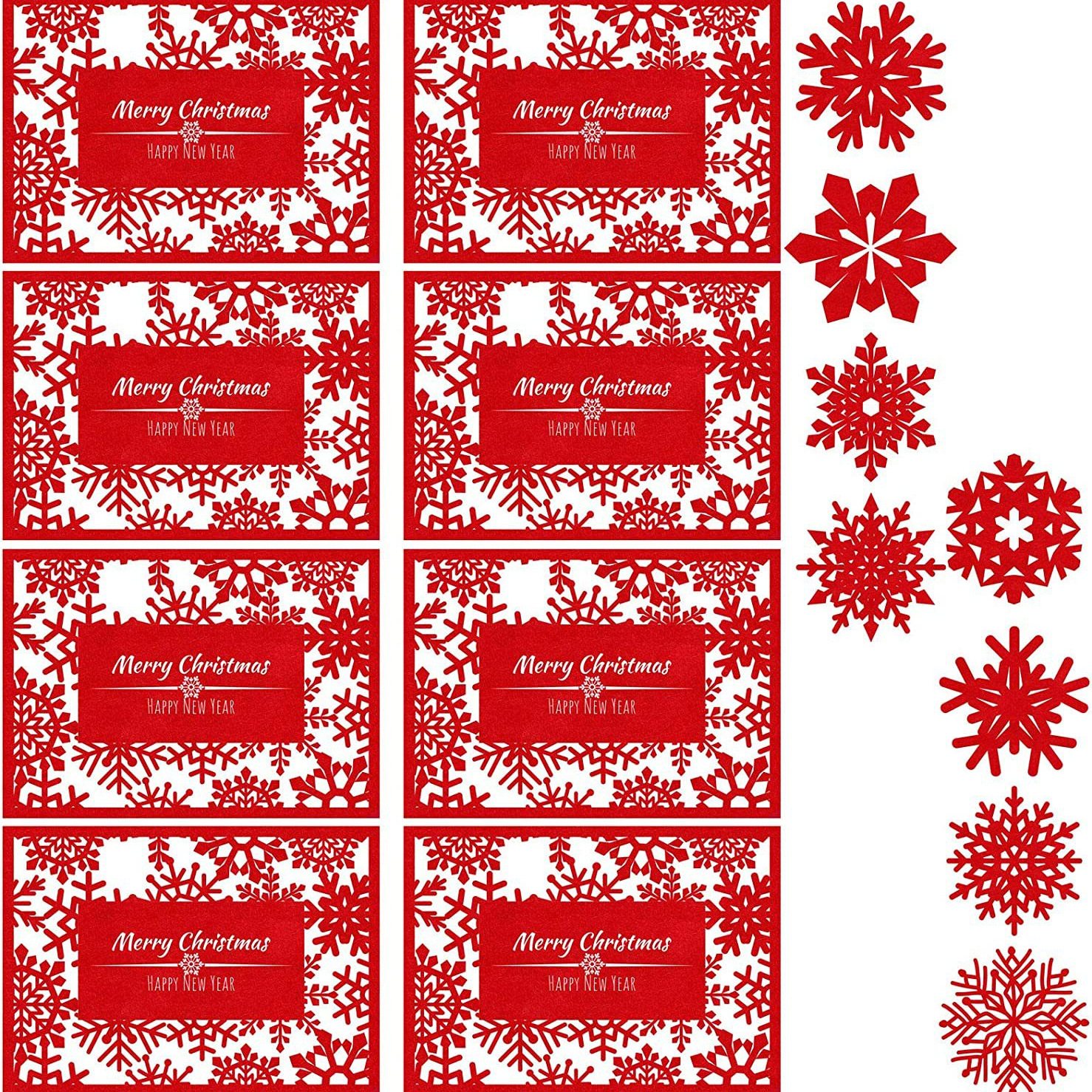 El suministro transfronterizo de fieltro Navidad placemat posavasos hotel restaurante familia disponible placemat Halloween fieltro placemat