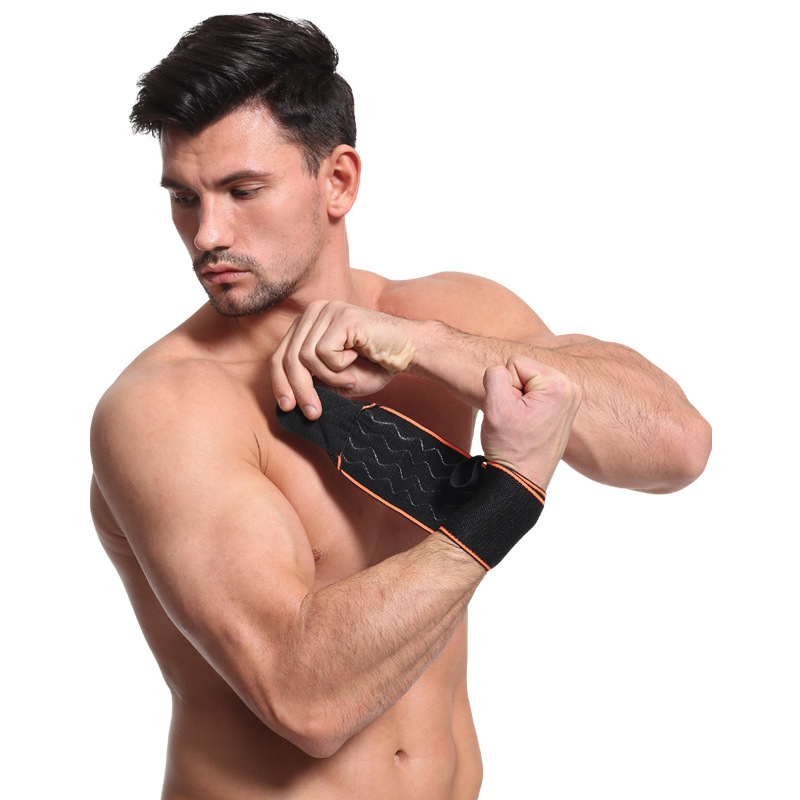 Vendaje de bobinado pulsera deportiva baloncesto Fitness culturismo pulsera anti-Esguince de silicona antideslizante mano guardia deportes hombres y mujeres