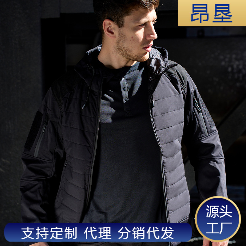 Outdoor Black Tortoise Tactical Cotton-padded Coat Men's Warm Windproof Waterproof Charge Clothes Hiking Camouflage Jacket Commuter Cotton-padded Jacket Outdoor Black Tortoise Tactical Cotton-padded Coat Men's Warm Windproof Waterproof Charge Clothes Hiking Camouflage Jacket Commuter Cotton-padded Jacket
