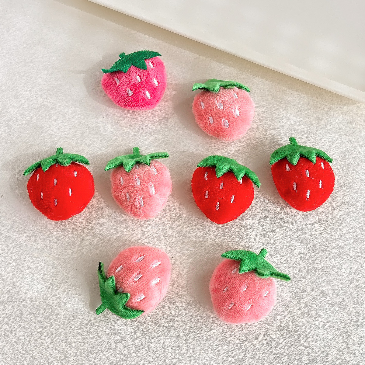 8g Weight Beads Jewelry Making Type 30*50mm Jewelry Making Size DIY Ornament Accessories Classification 1 Piece Quantity Plush Material Strawberry Pattern All Seasons Season Cartoon, Cute Style 1 Piece 30*50mm Plush Strawberry DIY Ornament Accessories Beads 4