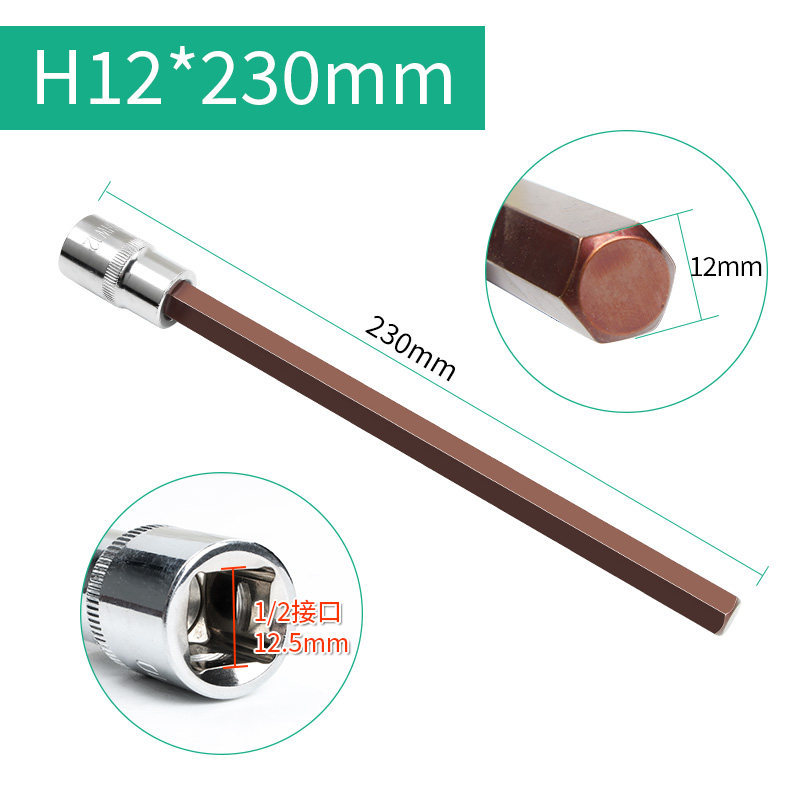 Hexagonal H12 230 mm de largo