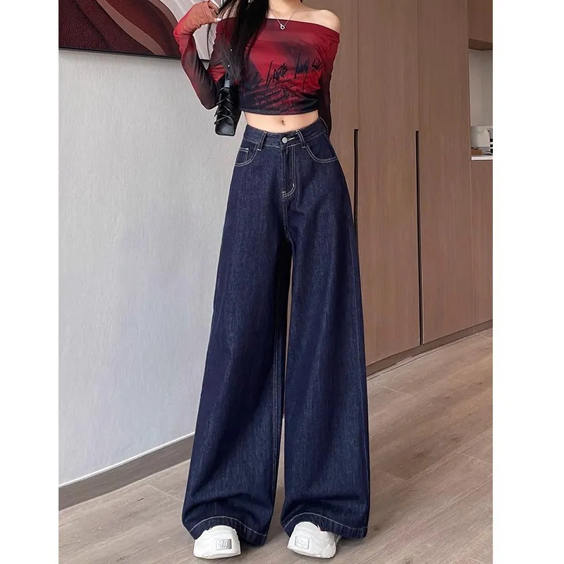Vaqueros tiro alto casual