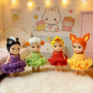Одежда для кукол Sonny Angel вязаное платье ручной работы