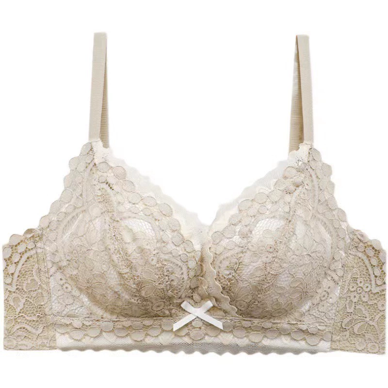 Underwear, push up bra, wireless bra, supporting lace set, increased thickness