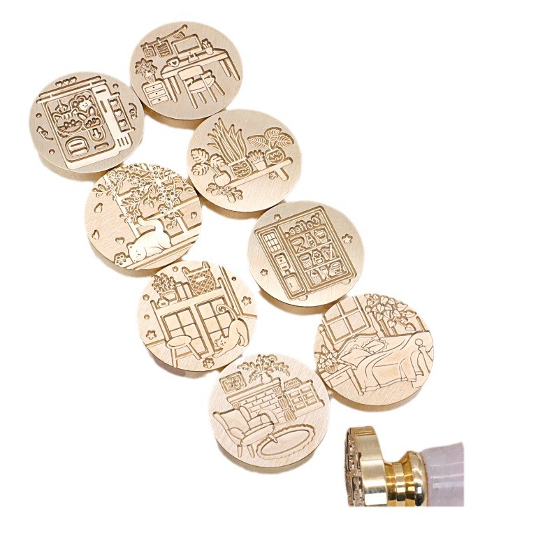 Original nuevo estilo fuego pintura sello serie interior cabeza regalo embalaje sobre cubierta cuento de hadas habitación casa caliente