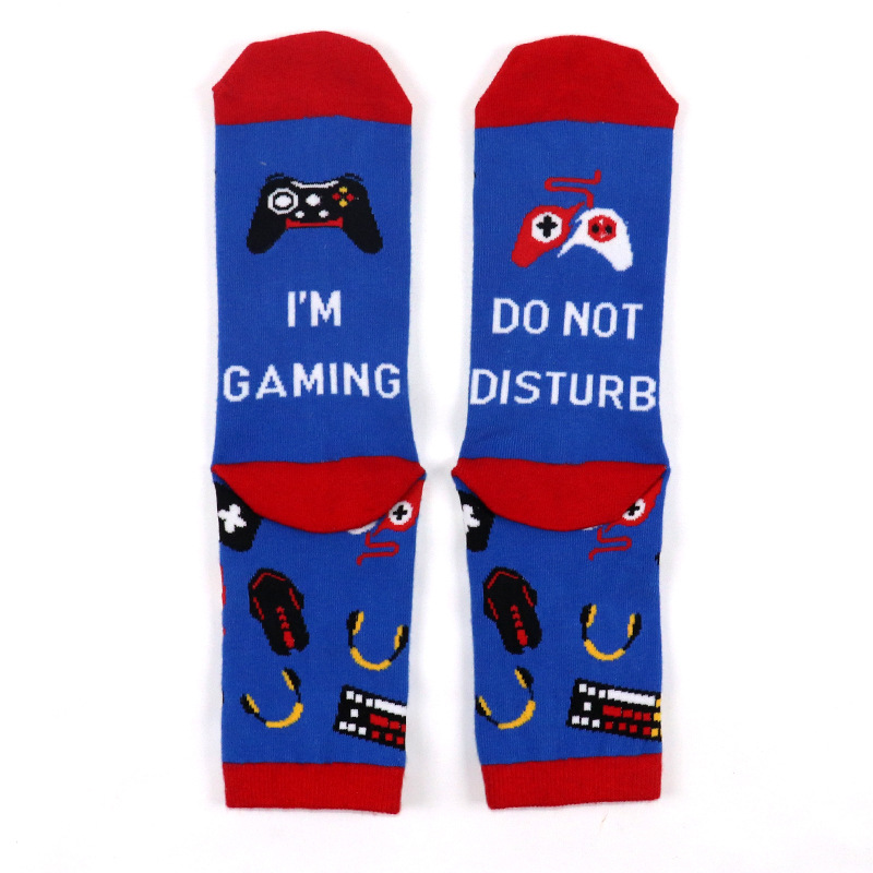 Lenjerie intimă și pijamale Spot I'M GAMING șosete jacquard cu litere pe talpa piciorului, șosete lungi din bumbac, la preț redus_voghion.com