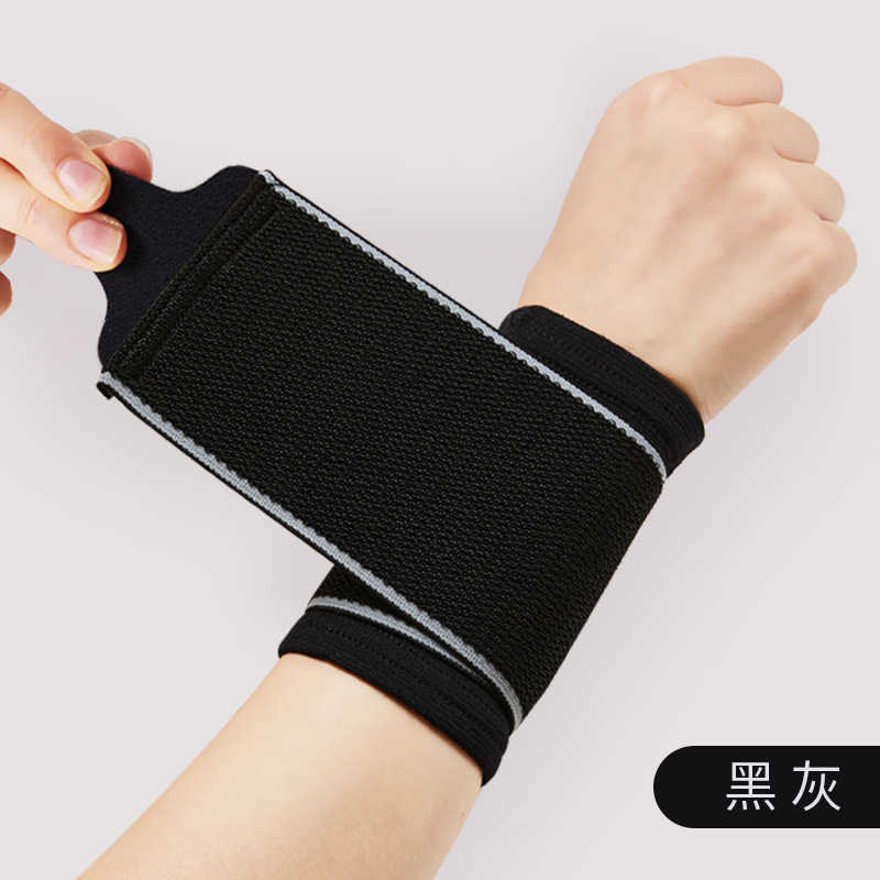 Muñequera deportiva de los hombres de la muñeca de la vaina del tendón de la correa de muñeca de fitness de baloncesto de levantamiento de pesas vaina de la manga de compresión fija esguince de equipo de protección