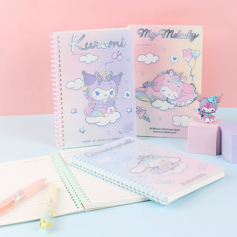 Школьный тетрадь Soft coil spiral notebook pp cover notebook A5 notepad students do not hurt hands KT81225