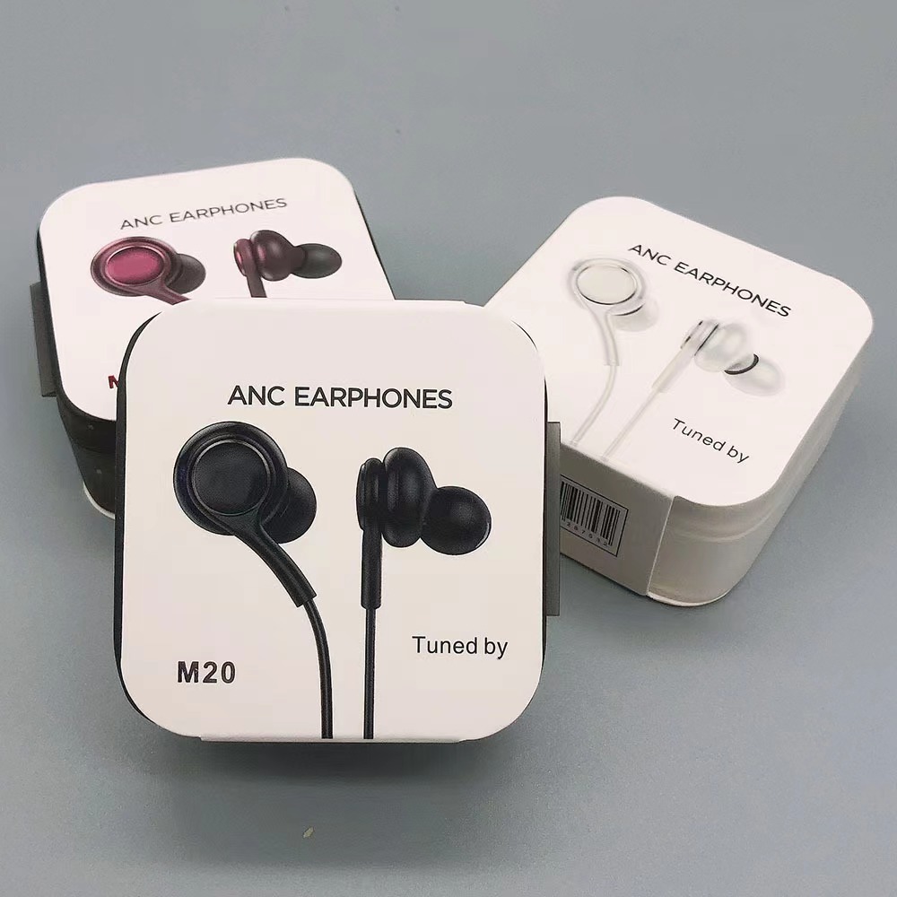 Aplicable a Samsung AKG auriculares caja de cristal S10plus S9 auriculares IG955 agujero redondo auricular universal de control de alambre del oído