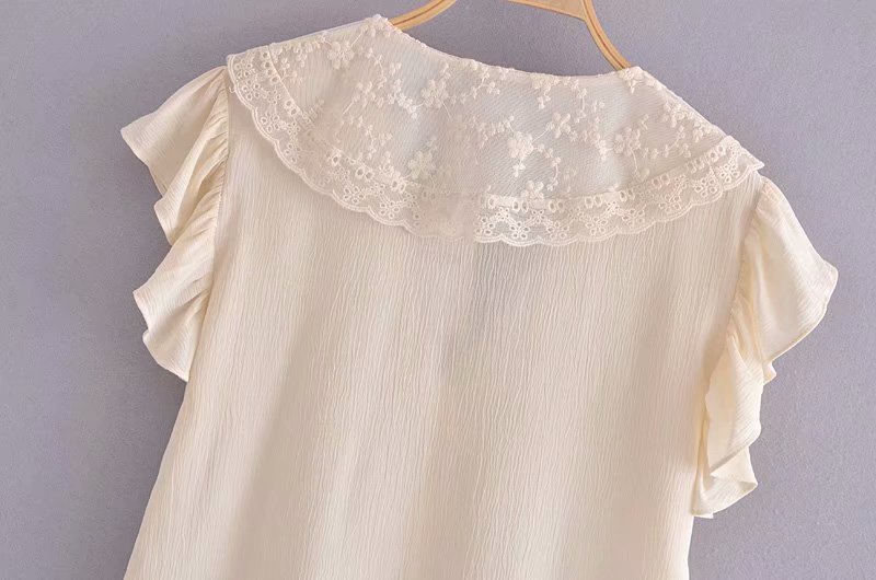 wholesale summer embroidery lapel blouse NSAM63108