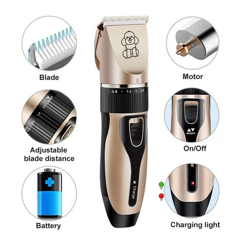Cross-border pet electric push trimmer electric clippers dog hair trimmer cat hair remover hair cutter dog hair cutting hair trimmer